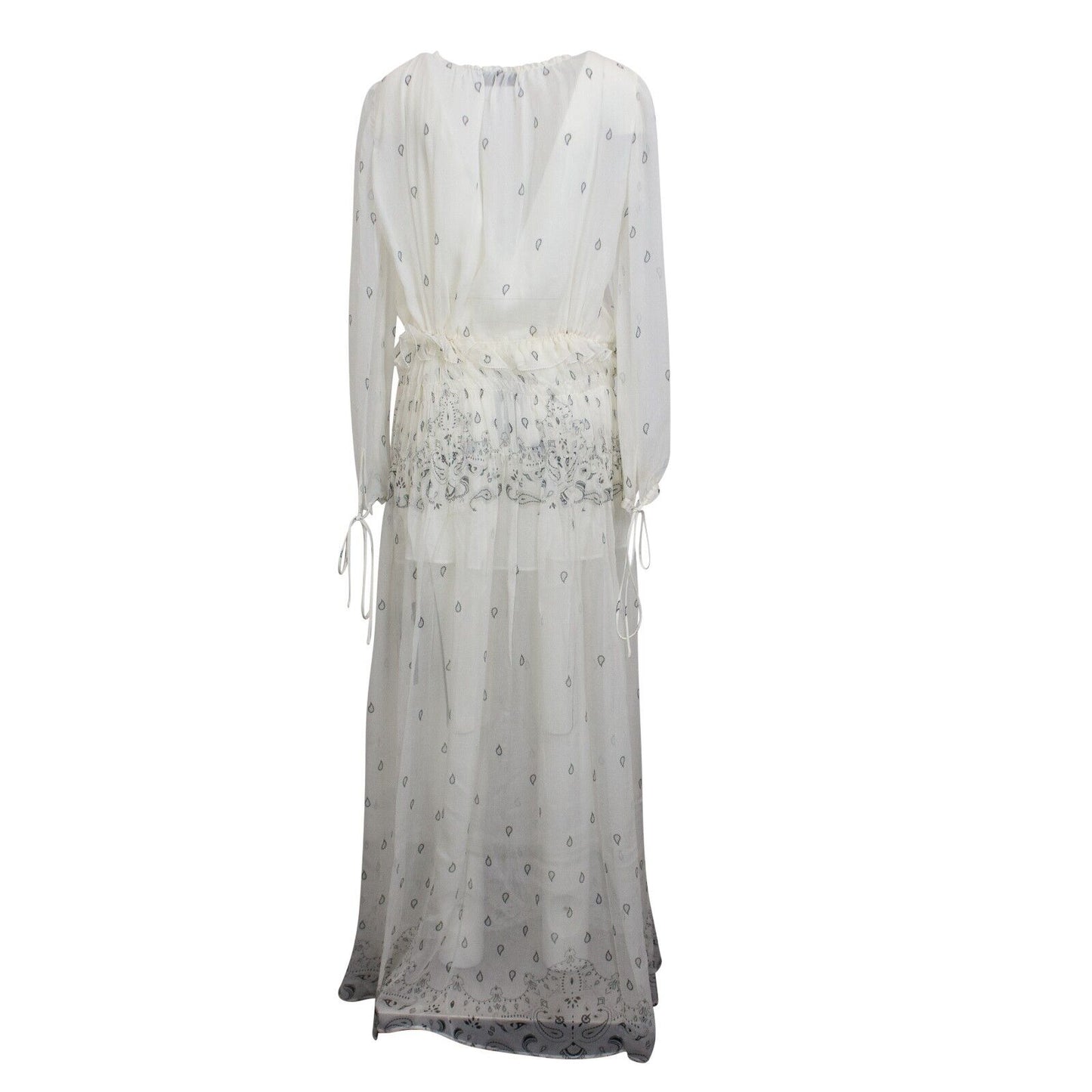 Amiri Printed Paisley Maxi Dress - White