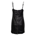 Amiri Leather Slip Dress - Black