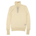 Amiri Distressed Cashmere Rollneck - White