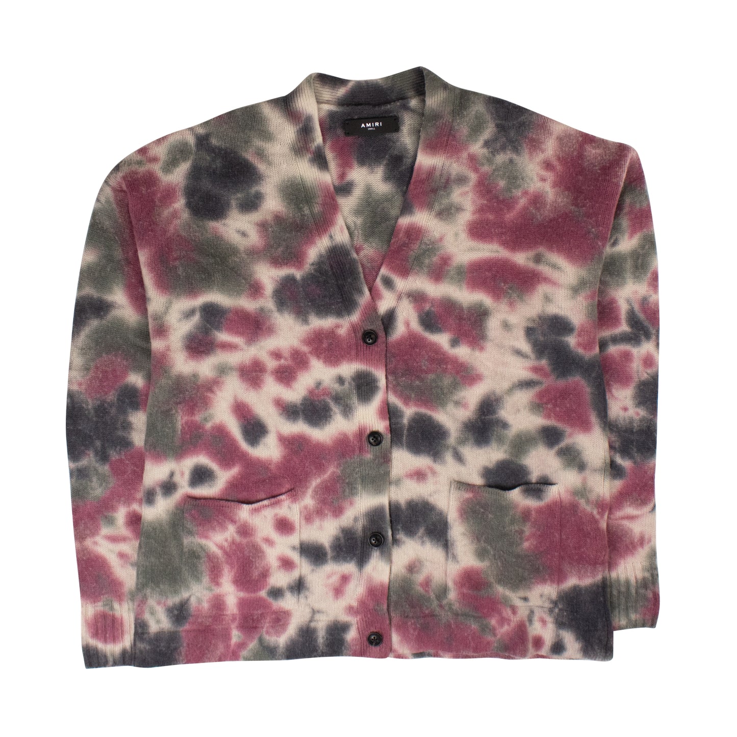 Amiri Tie Dye Eco Cashmere Cardigan - Multi