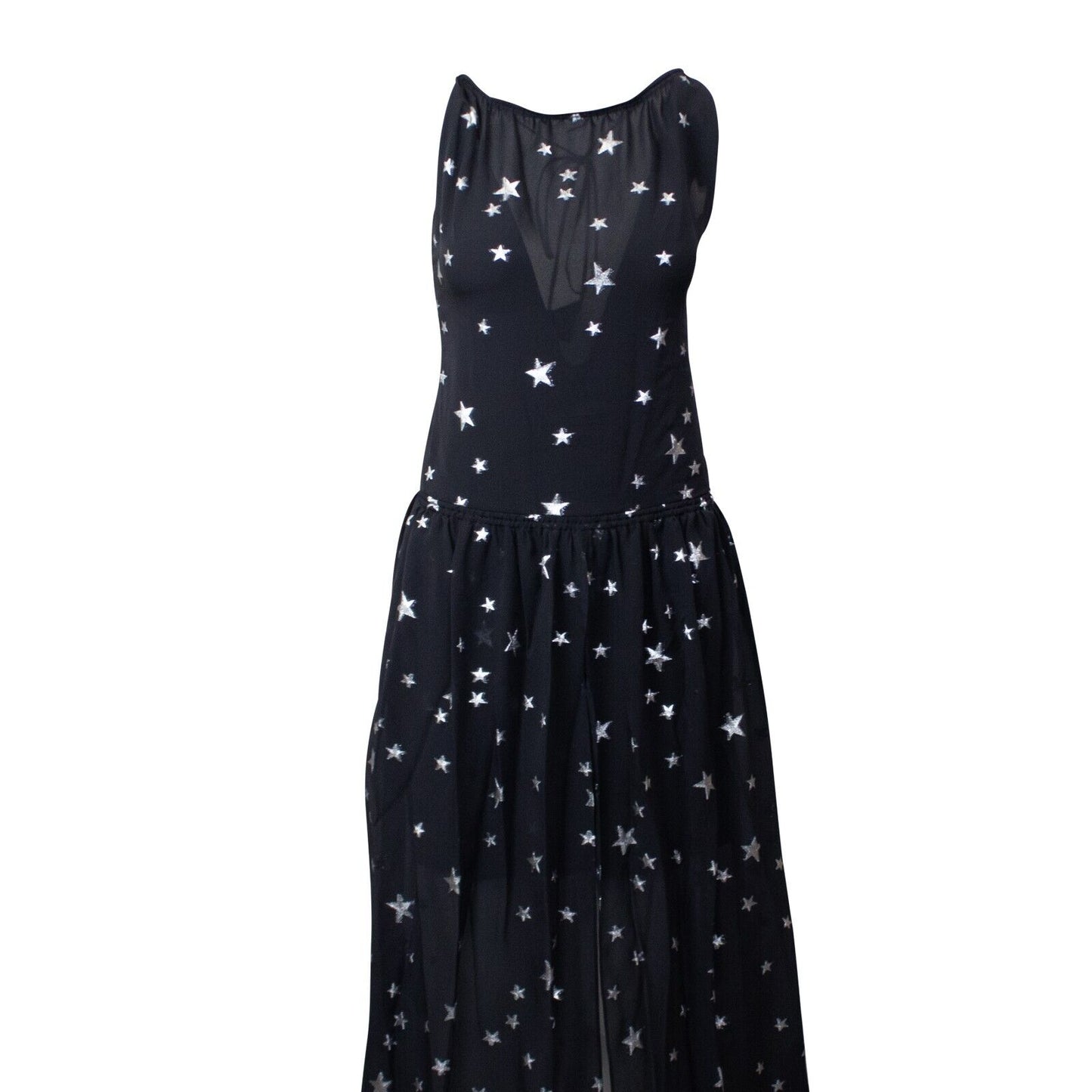 Amiri Stars Fil Coupe Halter Dress - Black