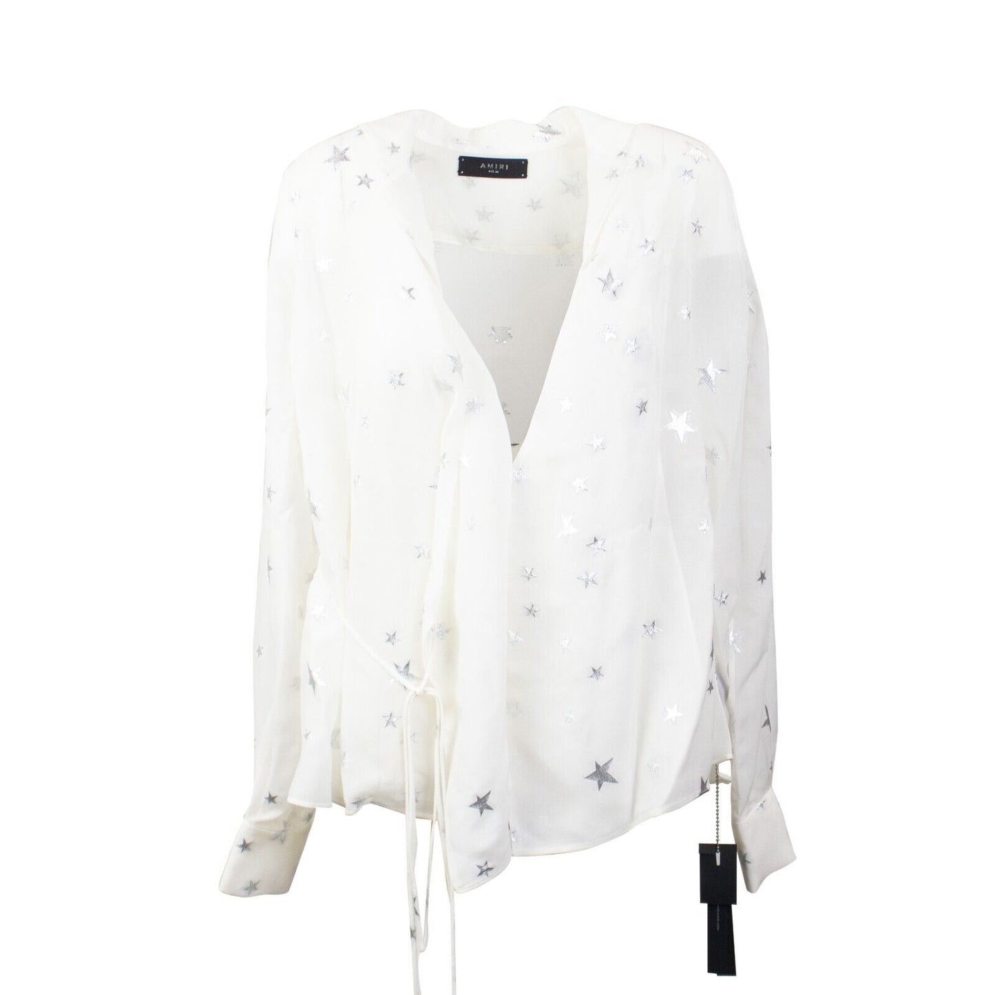 Amiri Stars Fil Coupe Wrap Shirt - White