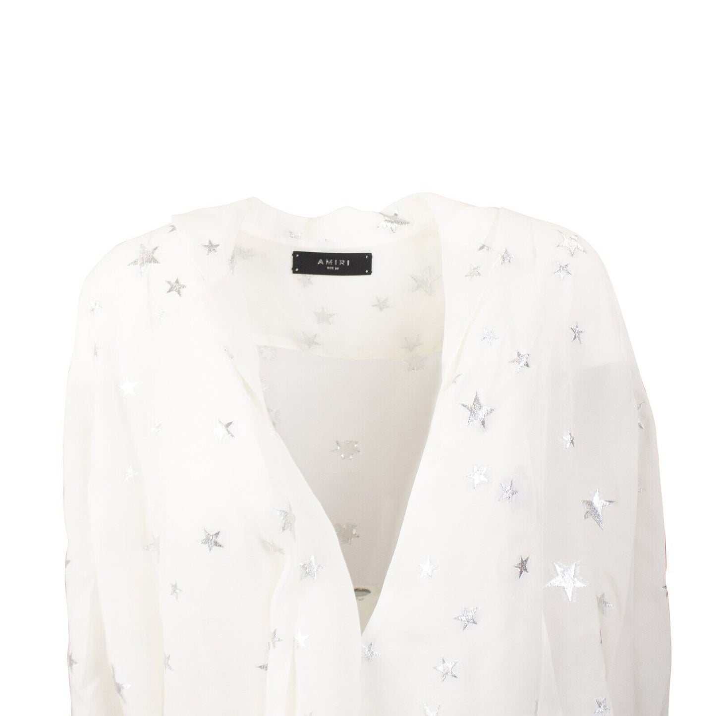 Amiri Stars Fil Coupe Wrap Shirt - White