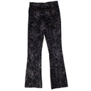 Amiri Paisley Velvet Glitter Flare - Black