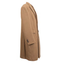 Brown Single Breasted Lapel Coat
