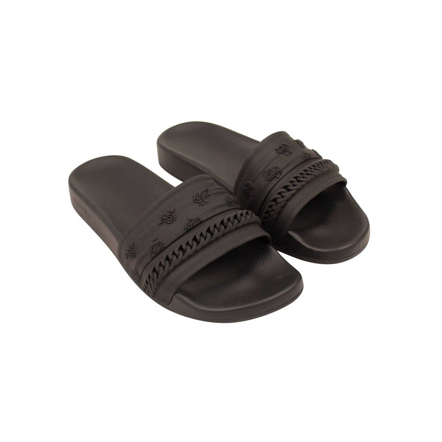 Black Bandana Chain Molded Poolside Slides