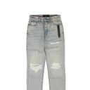 Amiri Cropped Straight Thrasher - Blue