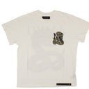 White Snake Cotton T-Shirt