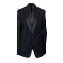 Amiri Leather Scarf Blazer - Black