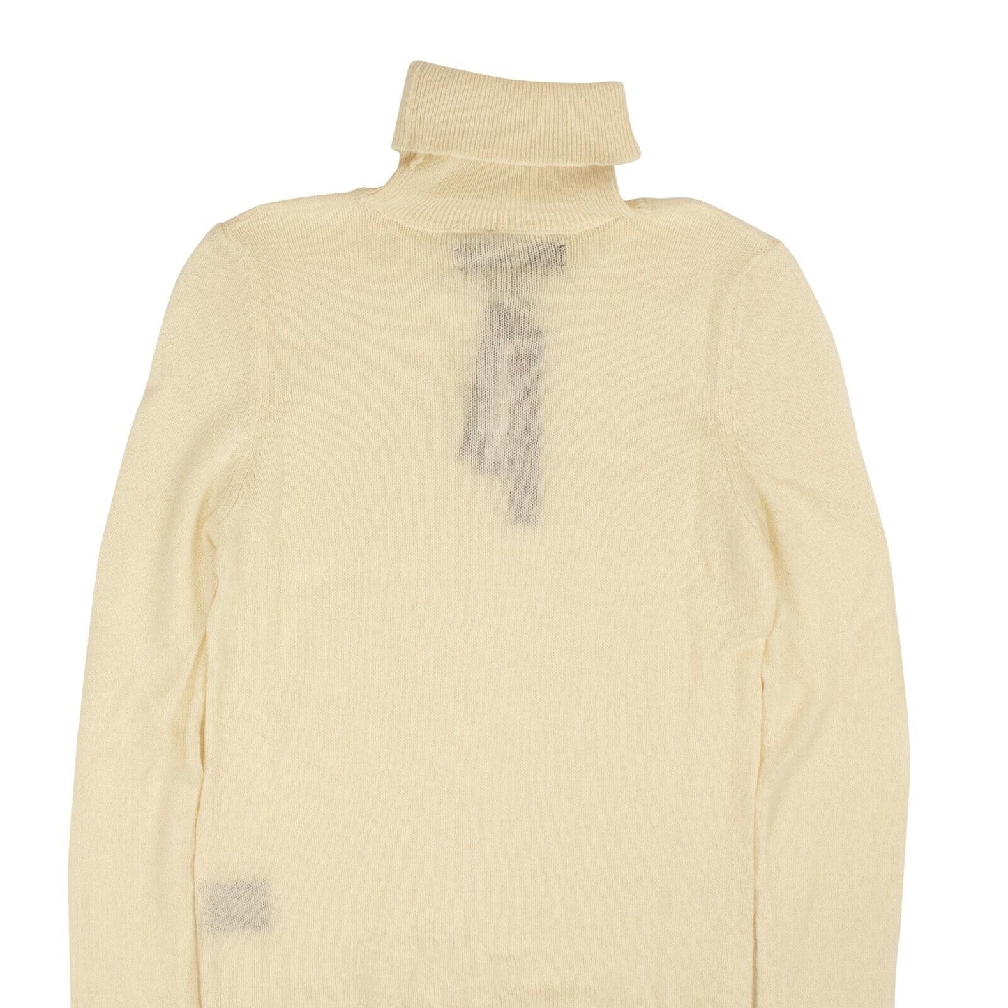 Amiri Distressed Cashmere Rollneck - White