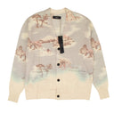 Cyan Bleached Print Aloha Cardigan