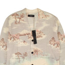 Cyan Bleached Print Aloha Cardigan