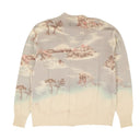 Cyan Bleached Print Aloha Cardigan