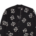Black And White Paisley Cardigan