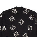 Black And White Paisley Cardigan