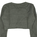Amiri Cropped Boucle Sweater - Blue