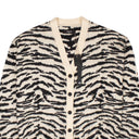 Amiri Animal Jaquard Cardigan - Black/White