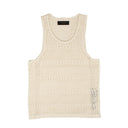 Amiri Boyfriend Crochet Tank Top - White