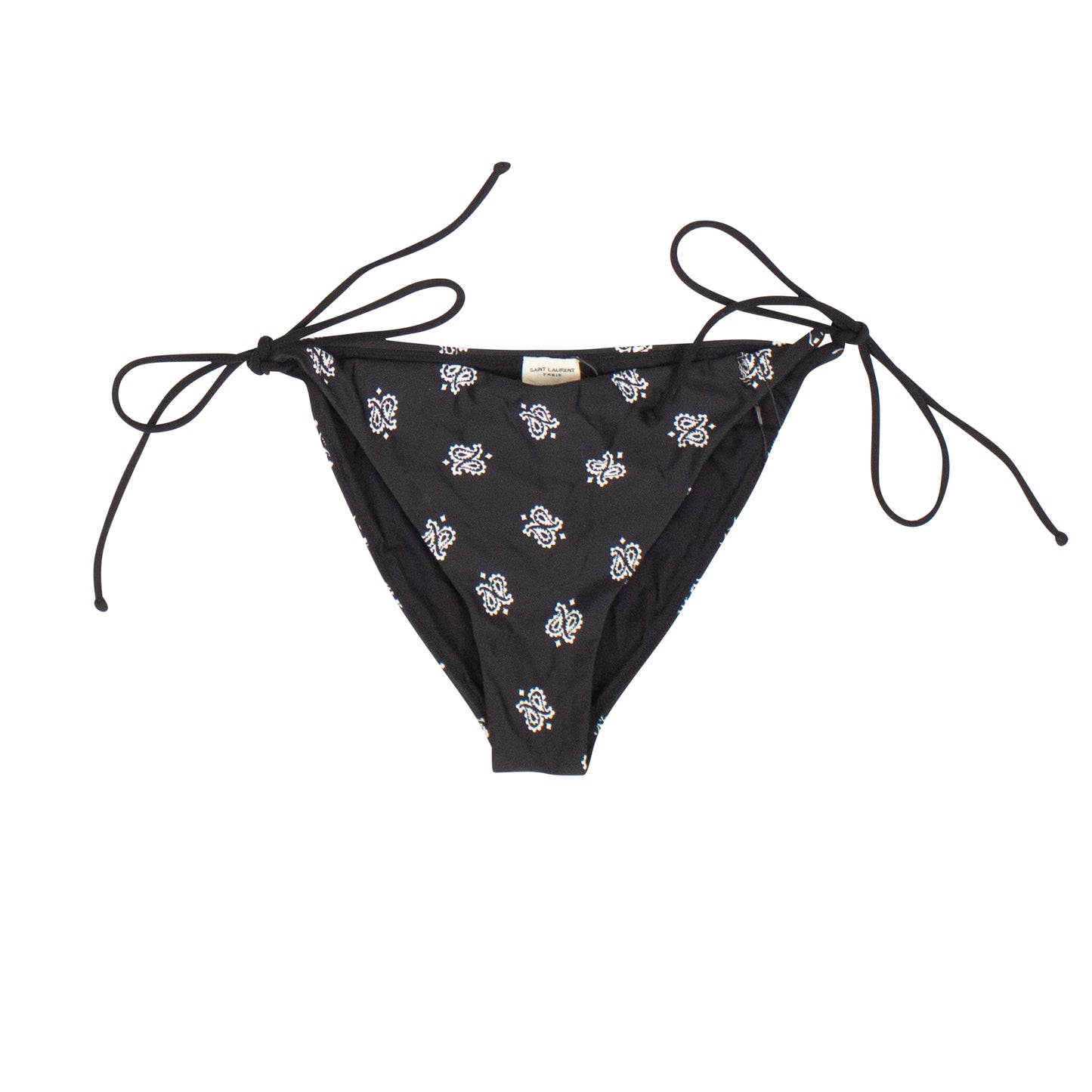 Saint Laurent Bandana Print Bikini Bottom - Black