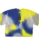 Marcelo Burlon County 3000 Tie Dye Over T-Shirt - Blue/Yellow