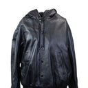Black Lambskin Logo Over Jacket