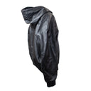 Black Lambskin Logo Over Jacket
