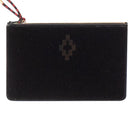 Marcelo Burlon Cross Velvet Pochette - Black