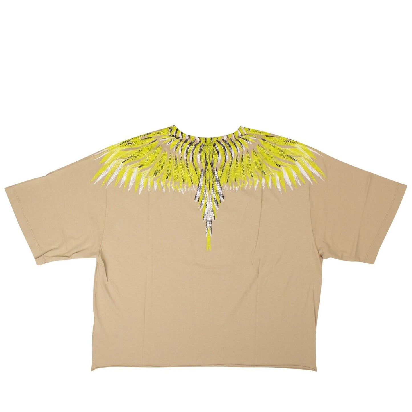 Marcelo Burlon Sharp Wings Oversized Tee - Beige/Lime