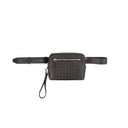 Salvatore Ferragamo Firenze Gamma Embossed Leather Belt Bag - Black