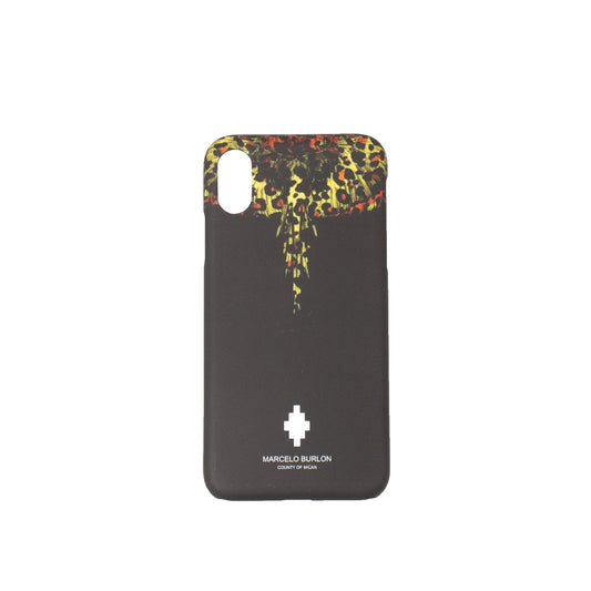 Marcelo Burlon Leopard Wings Iphone X Case - Black/Multi