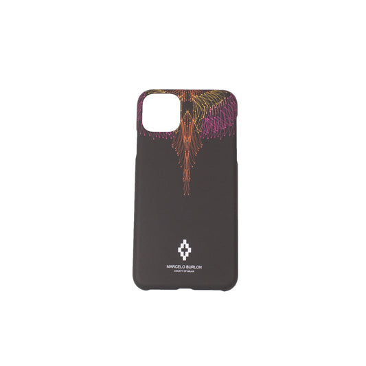 Marcelo Burlon Beizier Wings Iphone 11 Pro Max Case - Black/Multi