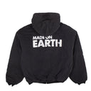 Black Made On Earth Jersey Bomber Jacket