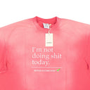 Washed Pink Slogan Print T-Shirt
