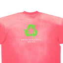 Washed Pink Slogan Print T-Shirt