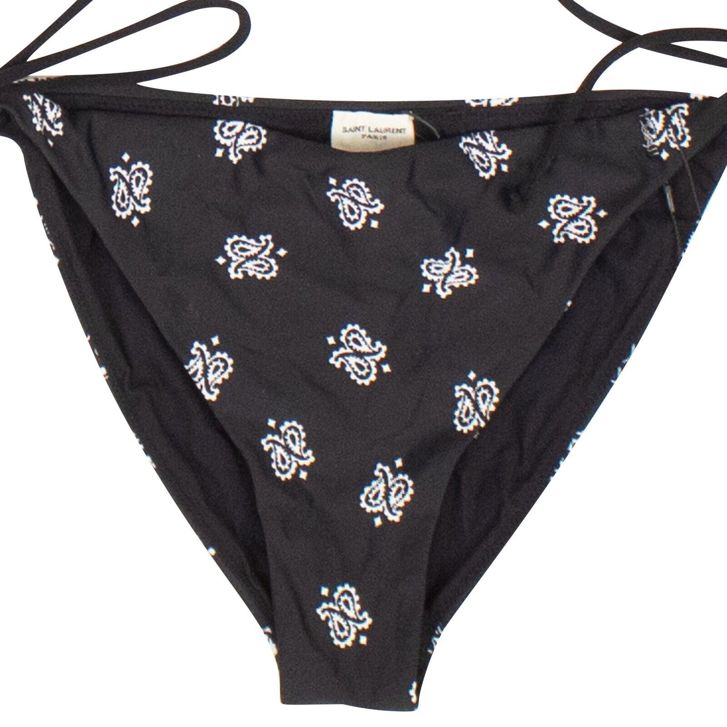 Saint Laurent Bandana Print Bikini Bottom - Black