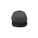 Grey Plaid Contrasting Baseball Cap