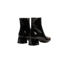 Prada Ankle Boots With Metal Toe - Black/Silver