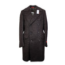 Isaia Shearling Texture With Back Vent - Brown