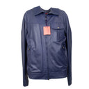 Isaia Flight Ziipper Down With Side Zipper Pockets Amd Cargo Snap Pocket - Navy