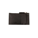 Black Pebble Leather Card Holder