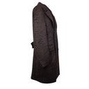 Isaia Shearling Texture With Back Vent - Brown