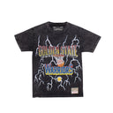 Mitchell & Ness Nba Vintage Lightning Warriors Tee - Black