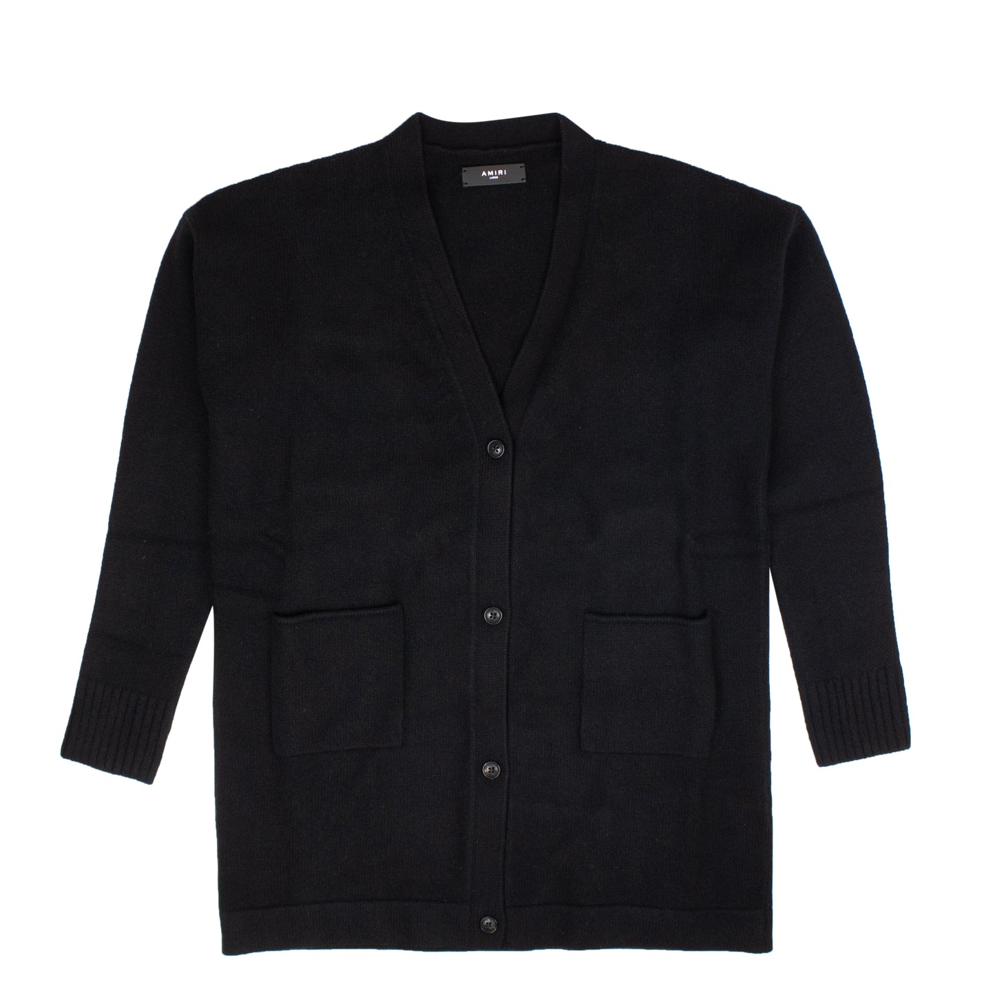 Amiri Long Cashmere Cardigan - Black