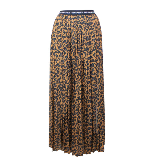 Marcelo Burlon County Leopard Long Skirt - Brown