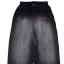 Black Washed Effect Sweatpants