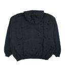 Black Ripped Zip-Up Hoodie