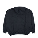 Black Ripped Zip-Up Hoodie