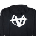 Black Double Anarchy Popover Hoodie
