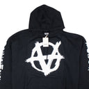 Black Double Anarchy Popover Hoodie