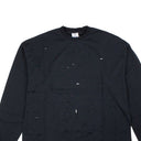 Black Perforated Design T-Shirt